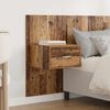vidaXL Headboard with Cabinet 3 pcs Old Wood Engineered Wood