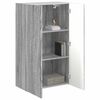vidaXL TV Wall Cabinet Grey Sonoma 59.5 x 31 x 100 cm Engineered Wood