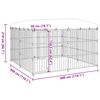 vidaXL Outdoor Dog Kennel with Roof 300x300x210 cm