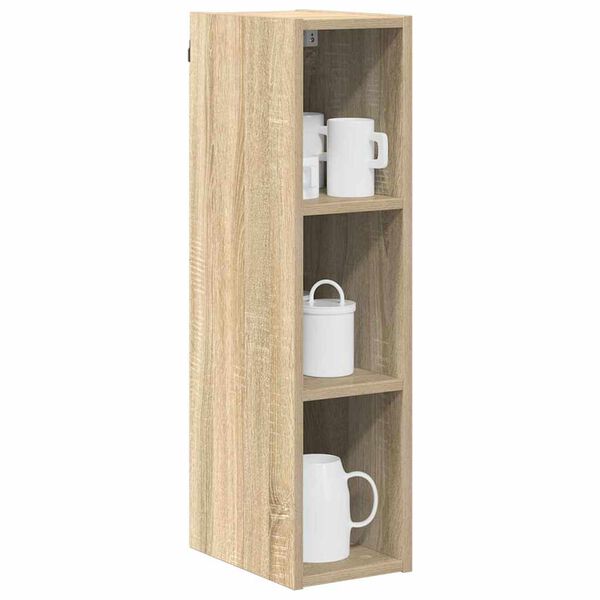 vidaXL Hanging Cabinet Sonoma Oak 20 x 29.5 x 80 cm Engineered Wood