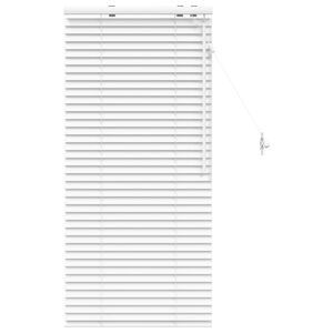 vidaXL Venetian Blind White 55 x 130 cm 35 mm Solid Paulownia Wood