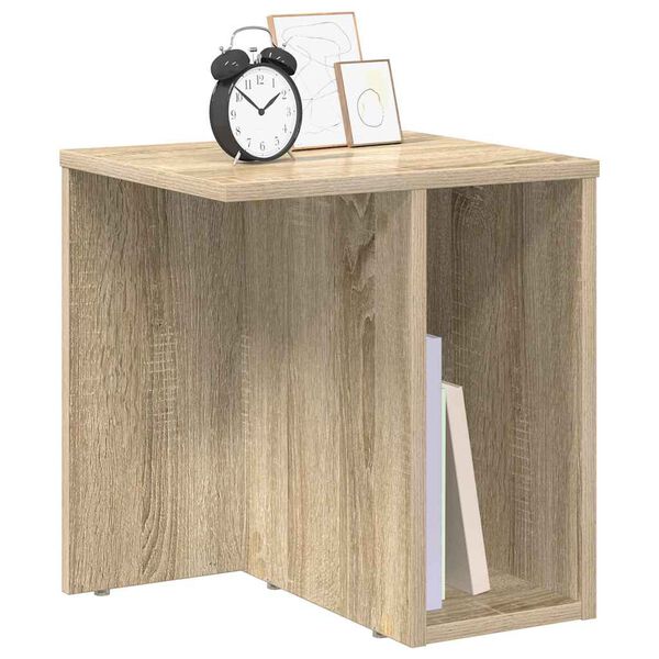 vidaXL End Table Sonoma Oak 37 x 32 x 40 cm Engineered Wood