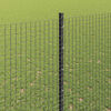 vidaXL Fence and Post Grey 1.5 x 25 m Steel