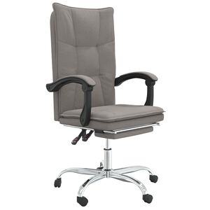 vidaXL Reclining Office Chair Taupe Fabric