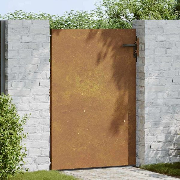 vidaXL Garden Gate 85x125 cm Corten Steel