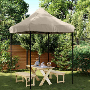 vidaXL Party Tent Taupe Oxford Fabric