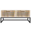 vidaXL Coffee Table White 80x40x35 cm Engineered Wood and Iron