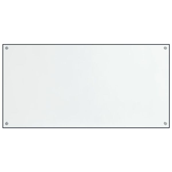 vidaXL Kitchen Backsplashes 2 pcs Transparent 80x40 cm Tempered Glass