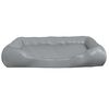 vidaXL Dog Bed Light Grey 80x68x23 cm Faux Leather