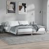 vidaXL Bed Frame without Mattress Grey Sonoma 200x200 cm Engineered Wood