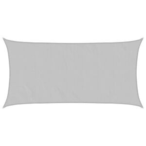 vidaXL Sun Shade Sail Light Grey 4x2 m 100% Polyester Oxford