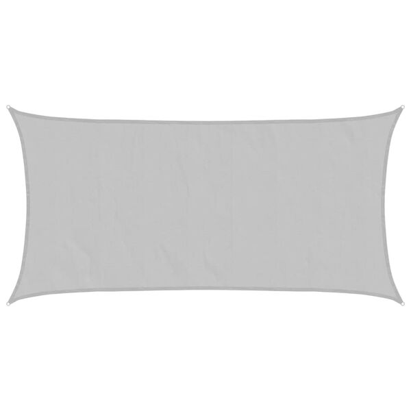 vidaXL Sun Shade Sail Light Grey 4x2 m 100% Polyester Oxford