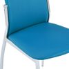 vidaXL Dining Chairs 4 pcs Blue Faux Leather
