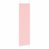 vidaXL Pleated Blind Pink 65x200 cm Fabric Width 64.4 cm Polyester