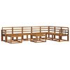 vidaXL Outdoor Sofa Set 9 pcs Natural Solid Acacia Wood