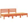 vidaXL Garden Sofa 3-Seater Wax Brown Solid Wood Pine