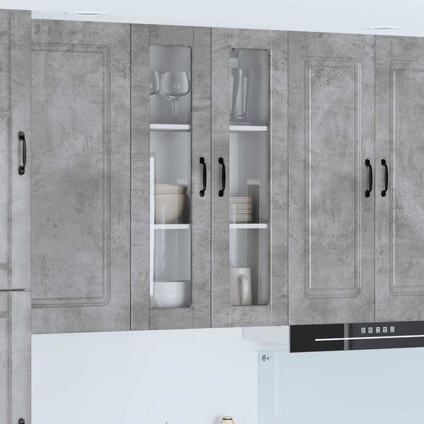 vidaXL Kitchen Cabinet Concrete Grey 60 x 31 x 100 cm Engineered Wood