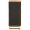 vidaXL Side Cabinet Brown and Black 40x33.5x75 cm Solid Wood Mango