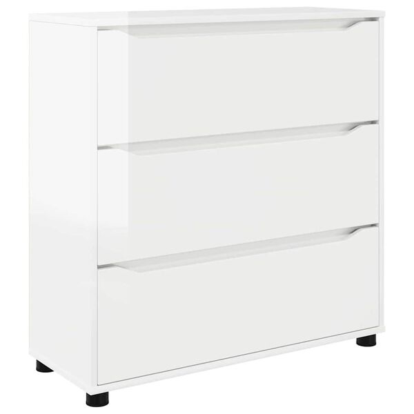 vidaXL Storage Cabinet High Gloss White 80 x 31 x 81 cm