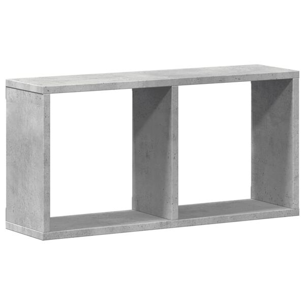 vidaXL Wall Cabinet 60x16x30 cm Concrete Grey Engineered Wood