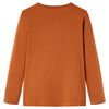 Kids' T-shirt with Long Sleeves Cognac 116
