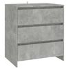 vidaXL 2 Piece Sideboard Concrete Grey Engineered Wood