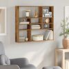 vidaXL Wall Shelf Old Wood 90x16x78 cm Engineered Wood