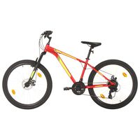 vidaXL Mountain Bike 21 Speed 27.5 inch Wheel 38 cm Red