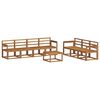 vidaXL Outdoor Sofa Set 8 pcs Natural Solid Acacia Wood