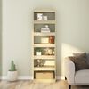vidaXL Book Cabinet/Room Divider Sonoma Oak 60x30x198 cm