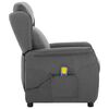 vidaXL Massage Chair Light grey 67.5 x 93.5 x 101.5 cm Fabric
