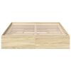 vidaXL Bed Frame with Drawers without Mattress Sonoma Oak 150x200 cm King Size