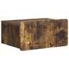 vidaXL Wall-Mounted Bedside Cabinet Smoked Oak 49 x 34.5 x 24 cm