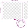 vidaXL Fence Post Silver 10 x 1.4 m (40 x 40 mm mesh) Steel