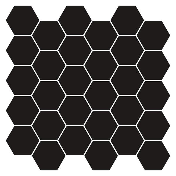 vidaXL Hexagon Tile 20 pcs White Grey 30 x 30 cm Polyurethane and PET