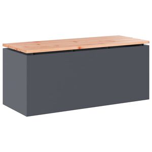 vidaXL Garden Bench Anthracite 100 x 40 x 43 cm Steel