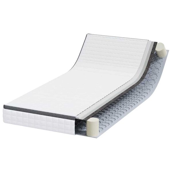 vidaXL Mattress White and Grey 90 x 190 cm Bonell Spring