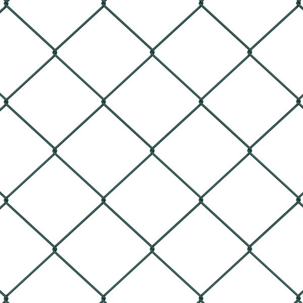 vidaXL Fence Post Green 10 x 1.2 m (60 x 60 mm mesh) Steel and PVC