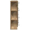 vidaXL Mirror Cabinet with LED Artisan Oak 70x16.5x60 cm