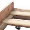 vidaXL Bed Frame Brown 90 x 190 cm Solid Pine wood