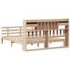 vidaXL Bookcase Bed without Mattress 180x200 cm Super King Solid Wood Pine