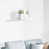 vidaXL Floating Wall Shelf High Gloss White 40x23x3.8 cm MDF