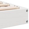 vidaXL Floor Bed Frame White 90 x 210 cm Solid Pine wood
