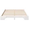 vidaXL Bed Frame White 140 x 220 cm Solid Pine Wood