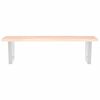 vidaXL Basin Shelf Wall Mounted Steel and Solid Wood Oak
