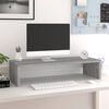 vidaXL Monitor Stand Grey Sonoma 60x23.5x12 cm Engineered Wood