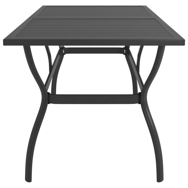 vidaXL Garden Table Anthracite 140x80x72 cm Steel