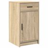 vidaXL Dressing Table with Door Brown 50 x 41 x 135 cm Engineered Wood