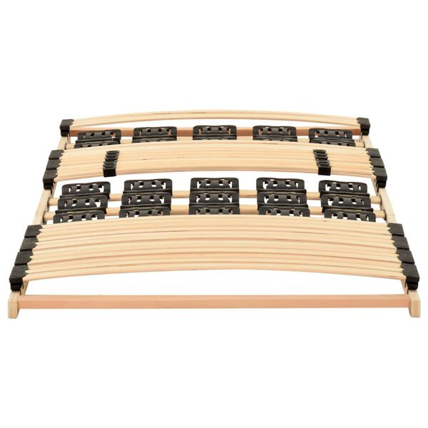 vidaXL Bed Frame without Mattress with 38 Slats 90x200cm