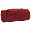 vidaXL Throw Blankets 6 pcs Bordeaux Red 240 x 220 cm Fleece